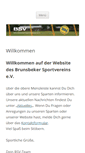 Mobile Screenshot of brunsbeker-sportverein.de